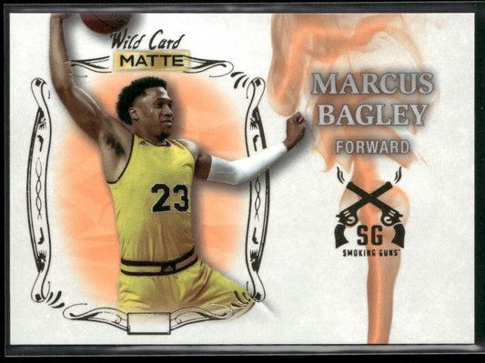 Marcus Bagley 2022 Wild Card Matte Smoking Guns White/Orange #SG-18