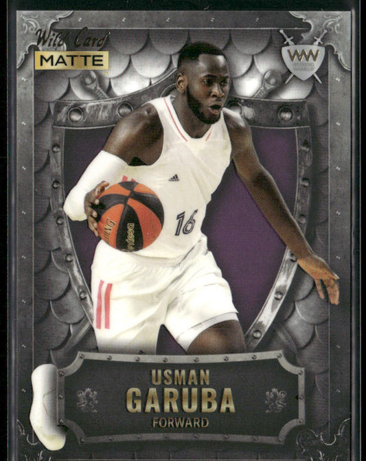 Usman Garuba 2022 Wild Card Matte Weekend Warrior Silver/White/Purple #WW-42