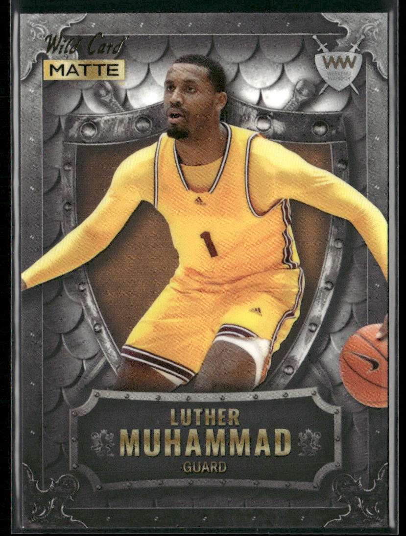 Luther Muhammad 2022 Wild Card Matte Weekend Warrior Silver/White/Orange #WW-30