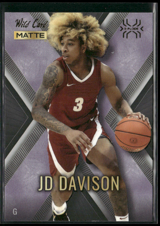 JD Davison 2022 Wild Card Matte X-Plode Black/Purple X #MXP-19