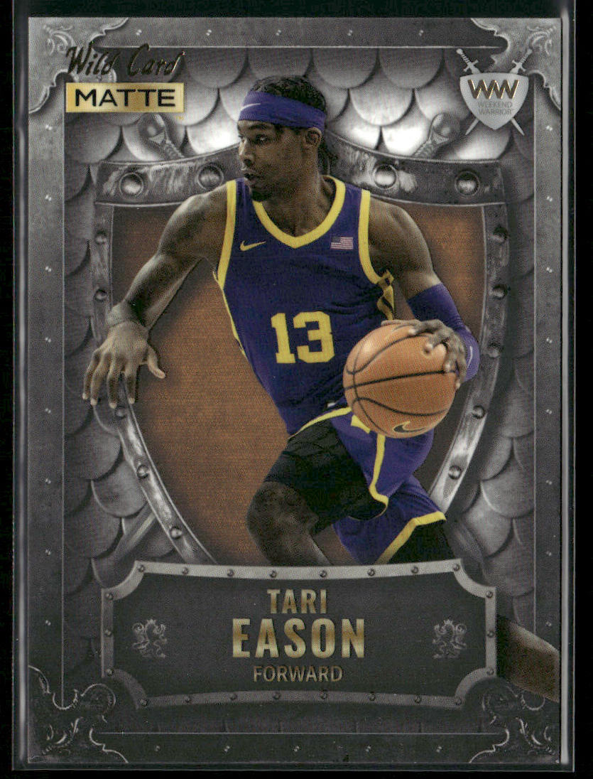 Tari Eason 2022 Wild Card Matte Weekend Warrior Silver/White/Orange #WW-37 front