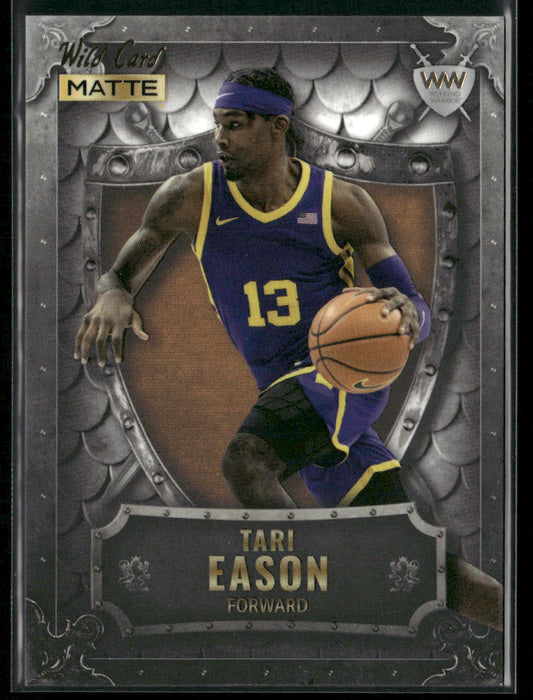 Tari Eason 2022 Wild Card Matte Weekend Warrior Silver/White/Orange #WW-37 front