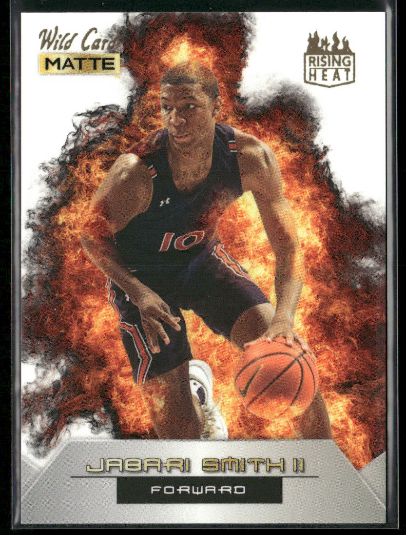 Jabari Smith 2022 Wild Card Matte Rising Heat White/Orange #RH-8 Auburn Tigers