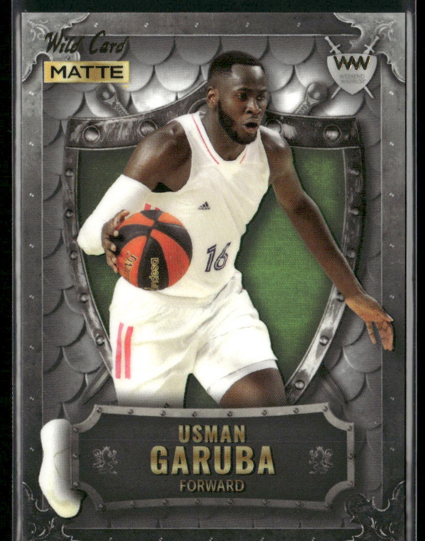 Usman Garuba 2022 Wild Card Matte Weekend Warrior Silver/White/Green #WW-42