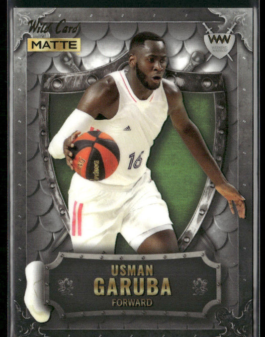 Usman Garuba 2022 Wild Card Matte Weekend Warrior Silver/White/Green #WW-42
