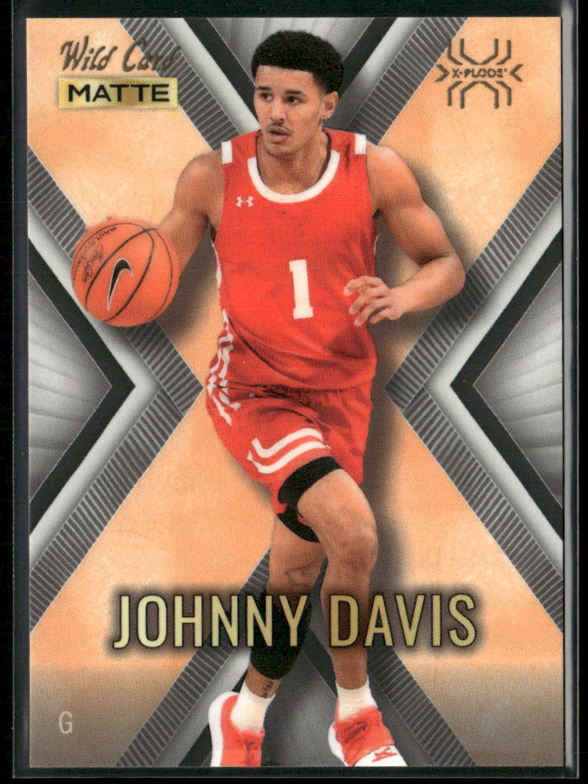 Johnny Davis 2022 Wild Card Matte X-Plode White/Orange X #MXP-21