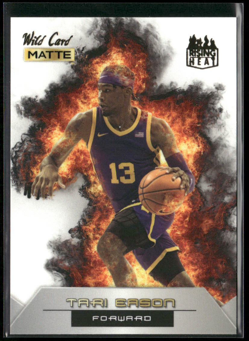 Tari Eason 2022 Wild Card Matte Rising Heat White/Orange #RH-22 LSU Tigers