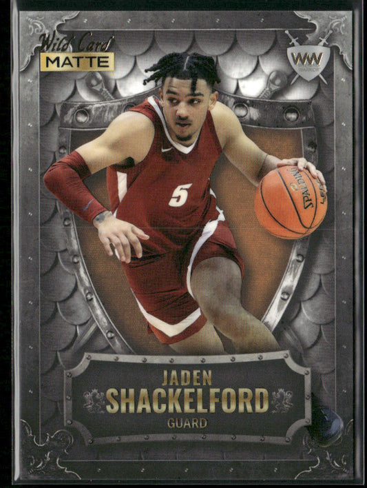 Jaden Shackelford 2022 Wild Card Matte Weekend Warrior Silver/White/Orange