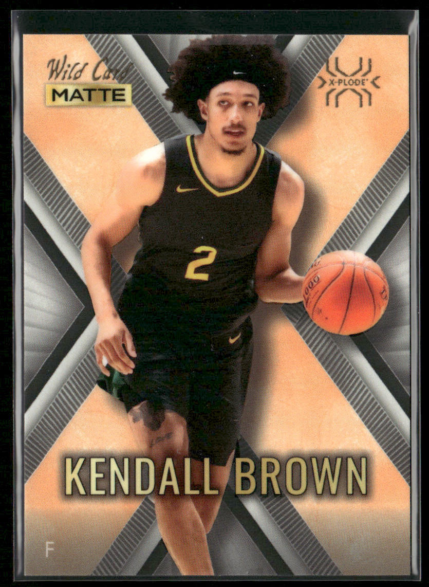 Kendall Brown 2022 Wild Card Matte X-Plode White/Orange X #MXP-27