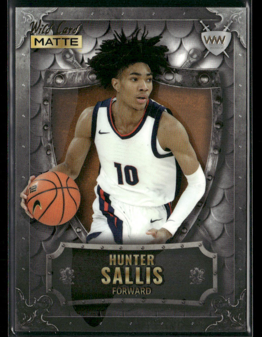Hunter Sallis 2022 Wild Card Matte Weekend Warrior Silver/White/Orange #WW-46