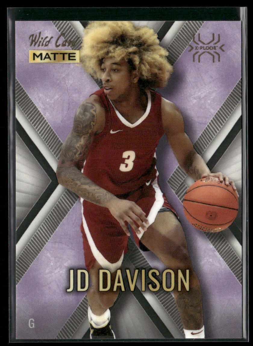 JD Davison 2022 Wild Card Matte X-Plode White/Purple X #MXP-19