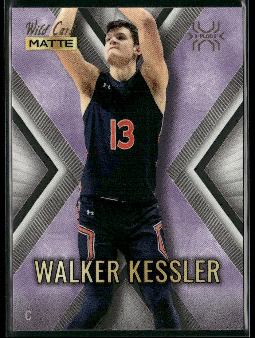 Walker Kessler 2022 Wild Card Matte X-Plode White/Purple X #MXP-43 front