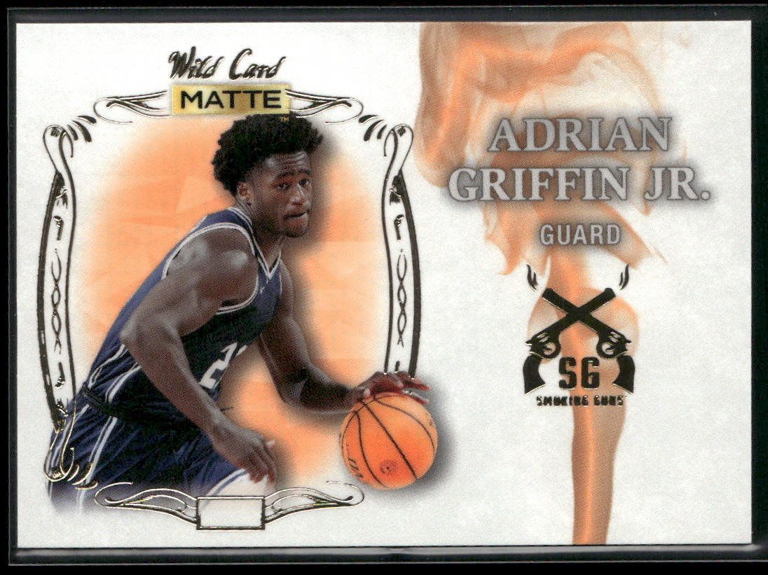 Adrian Griffin Jr. 2022 Wild Card Matte Smoking Guns White/Orange #SG-11