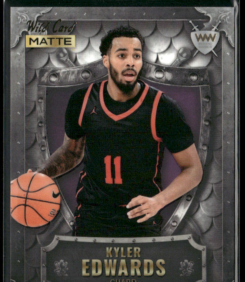 Kyler Edwards 2022 Wild Card Matte Weekend Warrior Silver/White/Purple #WW-29