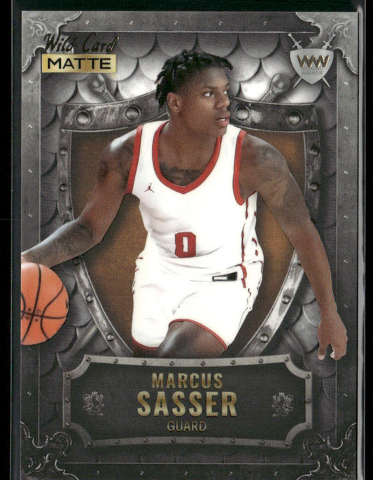 Marcus Sasser 2022 Wild Card Matte Weekend Warrior Silver/White/Orange #WW-33