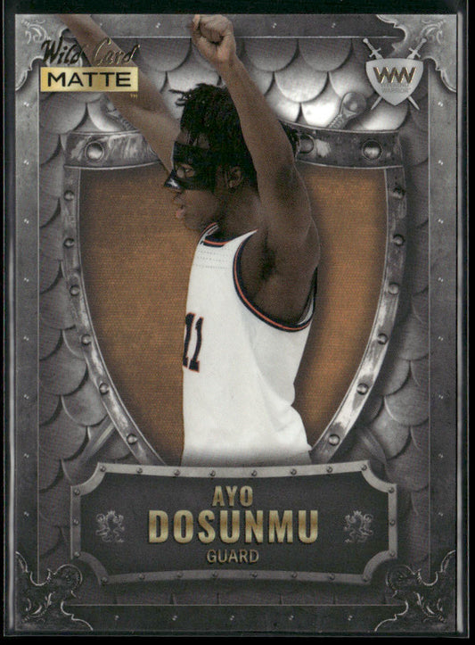 Ayo Dosunmu 2022 Wild Card Matte Weekend Warrior Silver/White/Orange #WW-3