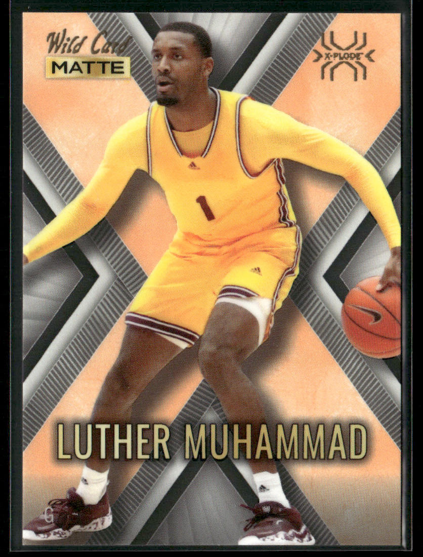 Luther Muhammad 2022 Wild Card Matte X-Plode White/Orange X #MXP-30