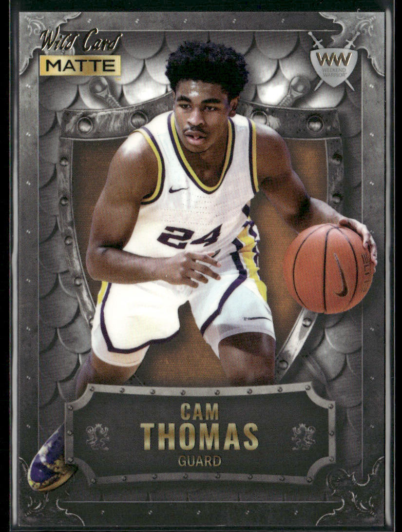 Cam Thomas 2022 Wild Card Matte Weekend Warrior Silver/White/Orange #WW-6