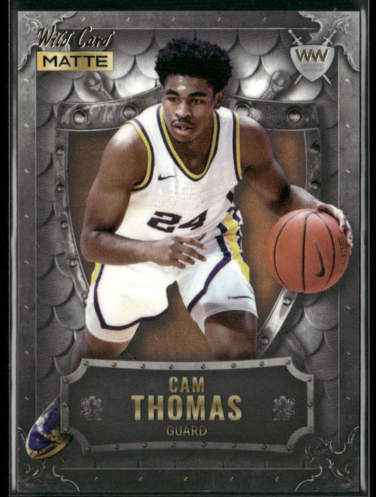 Cam Thomas 2022 Wild Card Matte Weekend Warrior Silver/White/Orange #WW-6