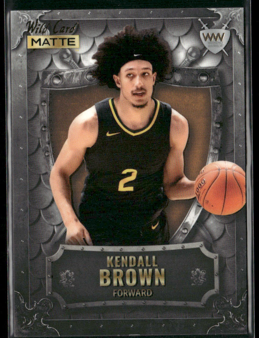 Kendall Brown 2022 Wild Card Matte Weekend Warrior Silver/White/Orange #WW-27