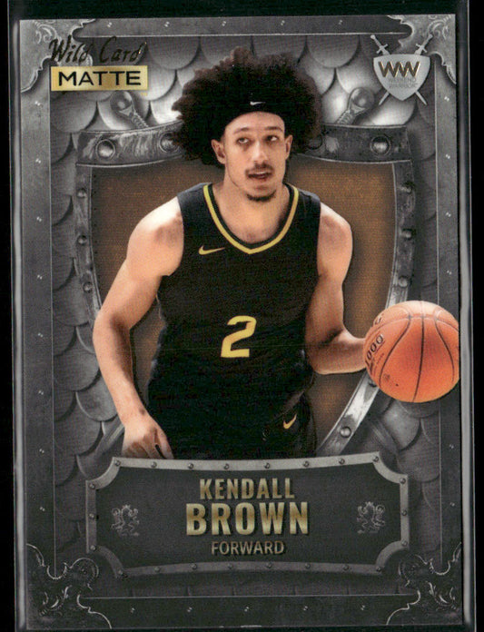 Kendall Brown 2022 Wild Card Matte Weekend Warrior Silver/White/Orange #WW-27