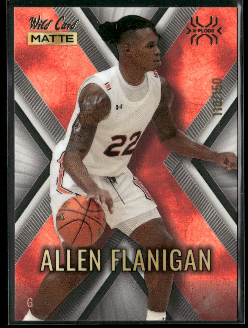 Allen Flanigan 2022 Wild Card Matte X-Plode White/Red X #MXP-2 SN
