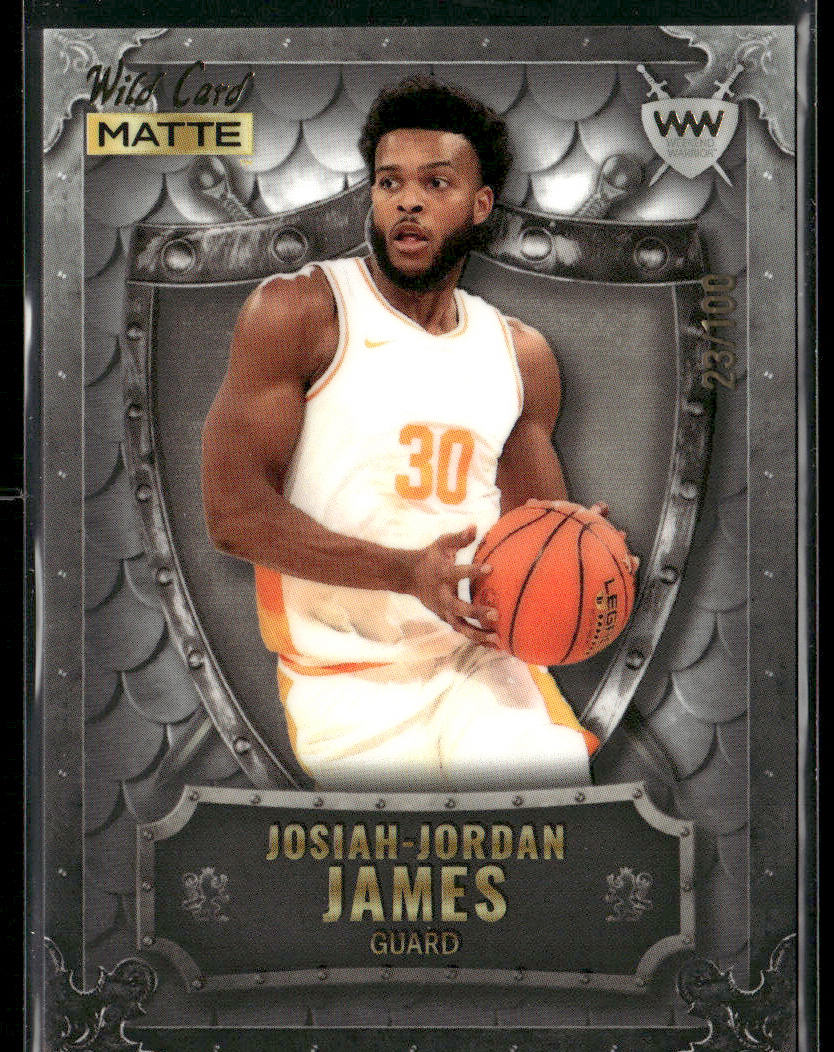 Josiah-Jordan James 2022 Wild Card Matte Weekend Warrior #WW-25 SN