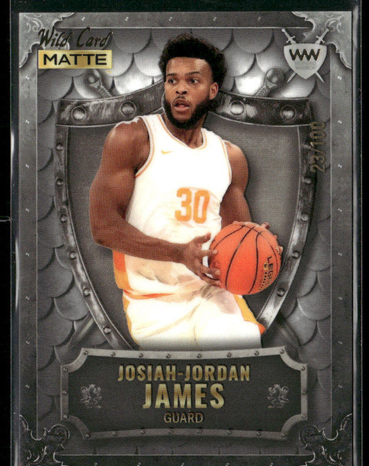 Josiah-Jordan James 2022 Wild Card Matte Weekend Warrior #WW-25 SN