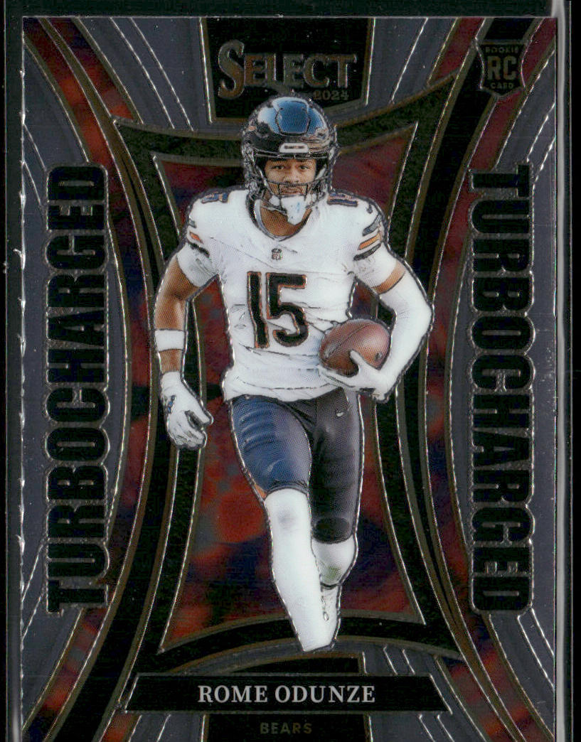 Rome Odunze 2024 Panini Select Turbocharged #22 Chicago Bears front