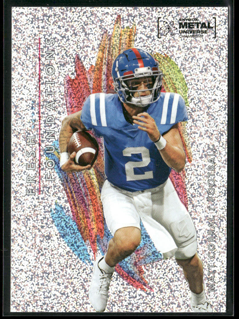 Matt Corral 2022 SkyBox Metal Universe Fresh Foundations Silver Dots #FF36 SN