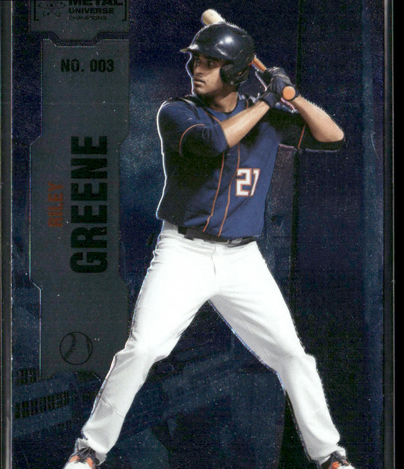 Riley Greene 2022 SkyBox Metal Universe Champions #003
