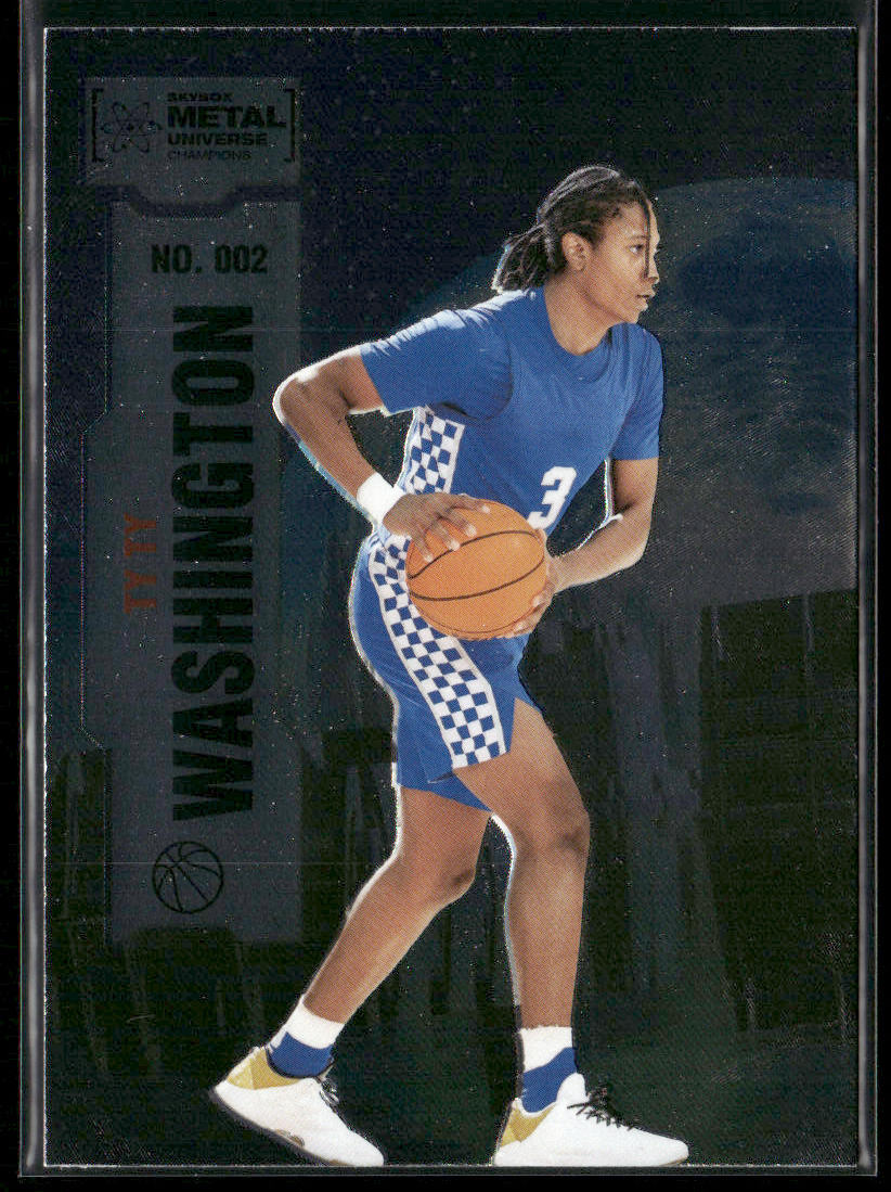 Ty Ty Washington 2022 SkyBox Metal Universe Champions #002 front