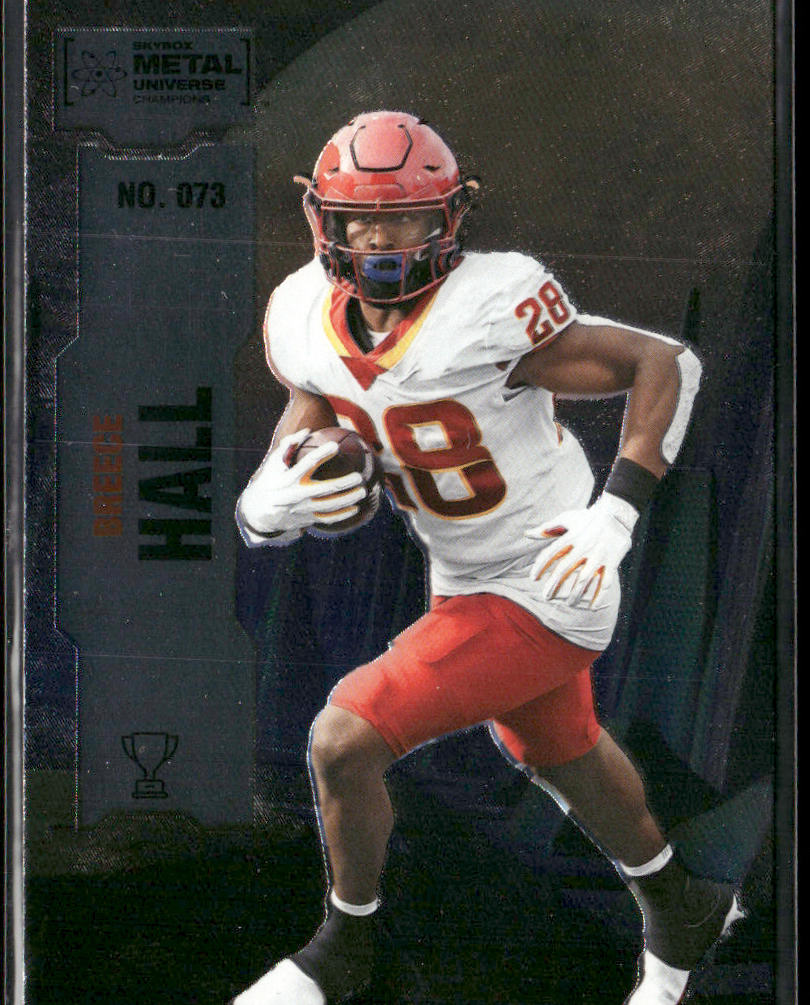 Breece Hall 2022 SkyBox Metal Universe Champions #073 front