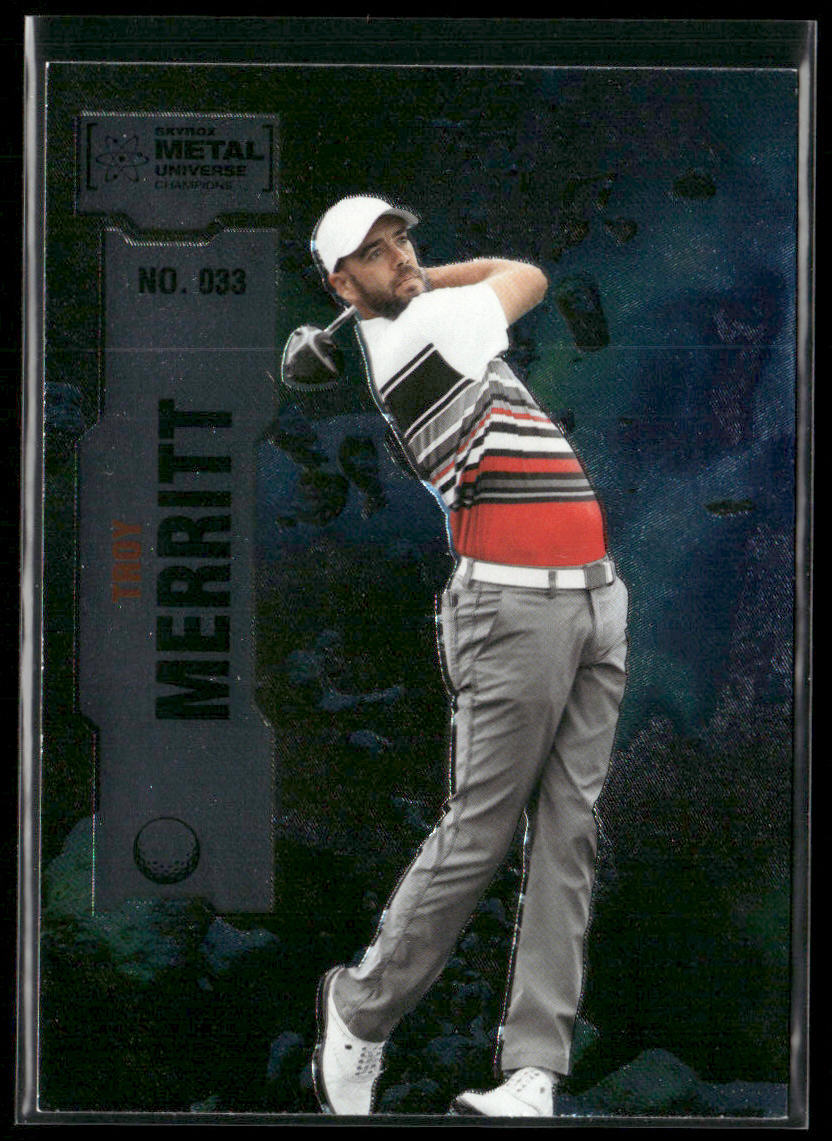 Troy Merritt 2022 SkyBox Metal Universe Champions #033 front