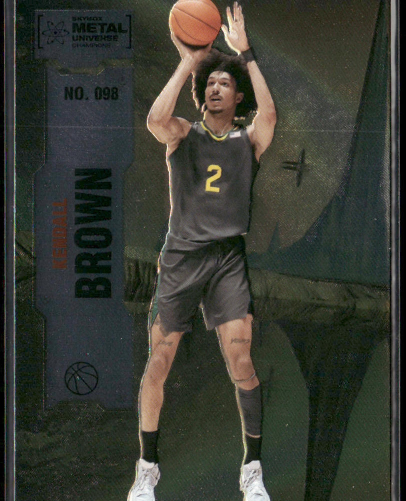 Kendall Brown 2022 SkyBox Metal Universe Champions #098 front