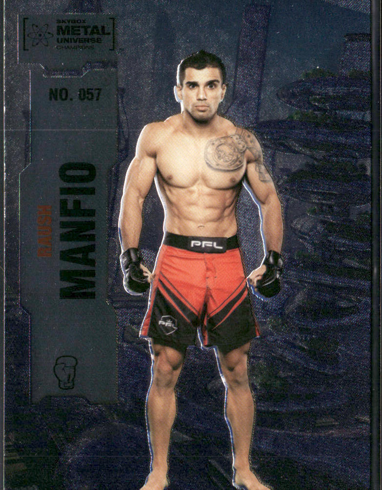 Raush Manfio 2022 SkyBox Metal Universe Champions #057 front