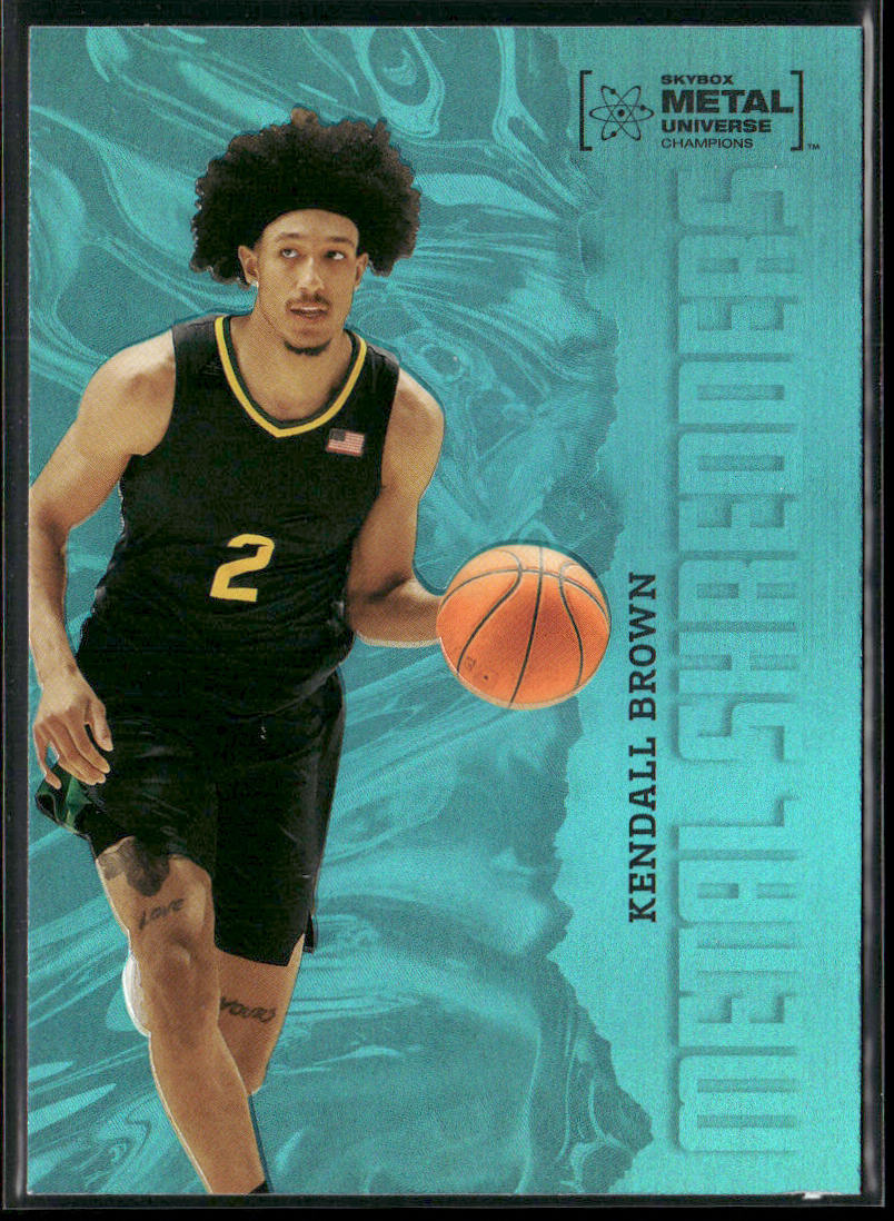 Kendall Brown 2022 SkyBox Metal Universe Champions Aqua #146