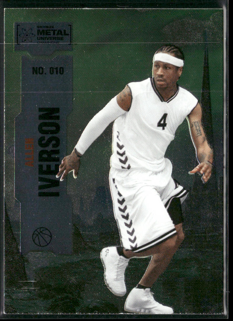 Allen Iverson 2022 SkyBox Metal Universe Champions #010 front