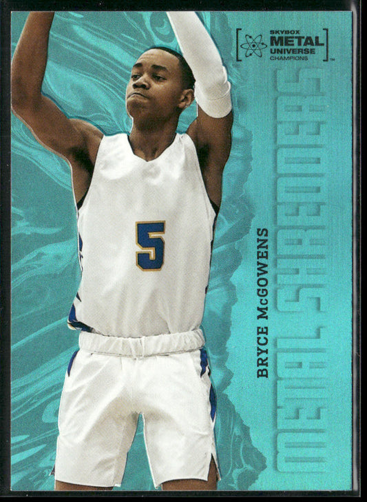 Bryce McGowens 2022 SkyBox Metal Universe Champions Aqua #138