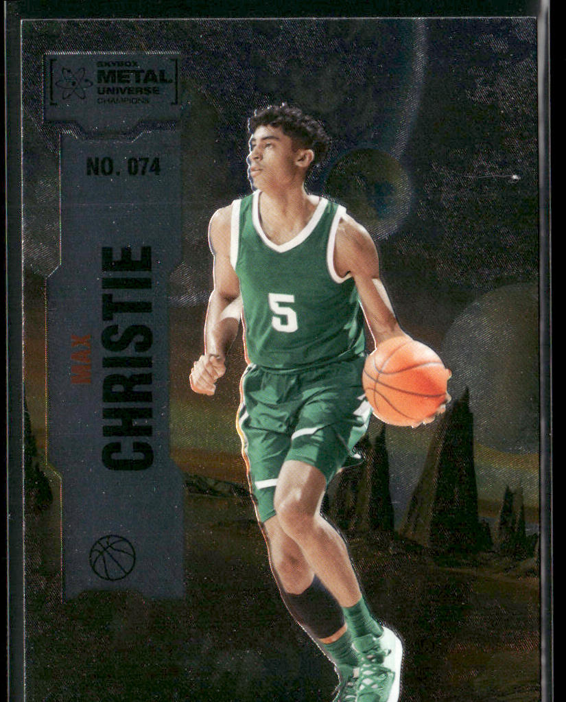 Max Christie 2022 SkyBox Metal Universe Champions #074 front