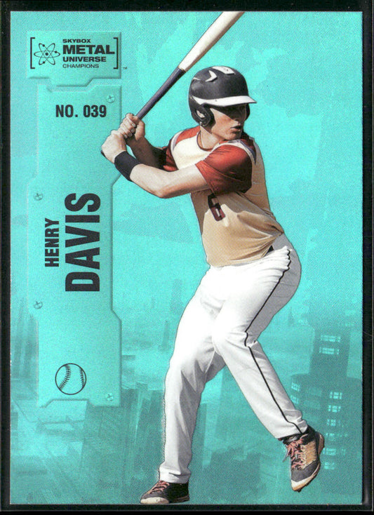 Henry Davis 2022 SkyBox Metal Universe Champions Aqua #039
