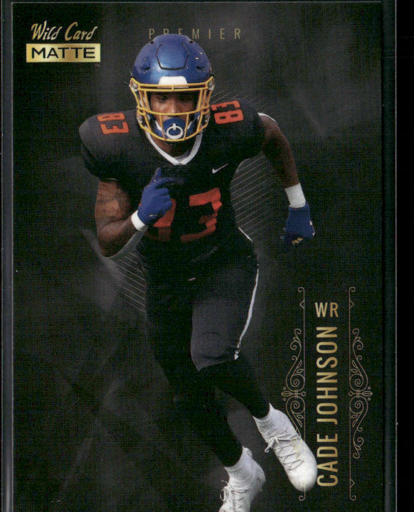 Cade Johnson 2021 Wild Card Matte White Black #MBC-70 Jackrabbits
