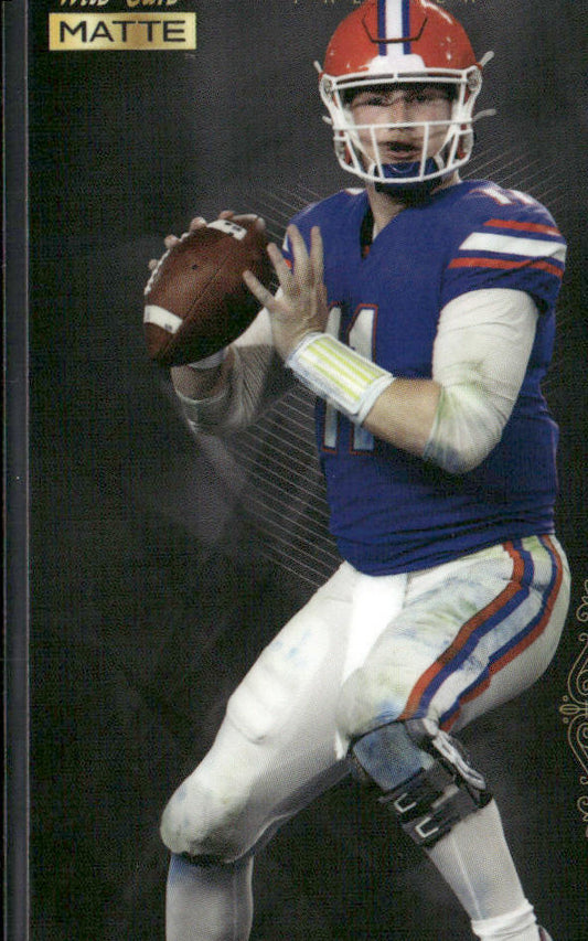 Kyle Trask 2021 Wild Card Matte White Black #MBC-4 Florida Gators