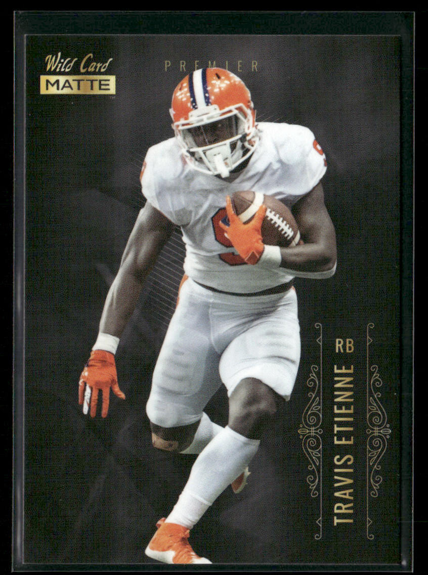 Travis Etienne 2021 Wild Card Matte White Black #MBC-10 Clemson Tigers