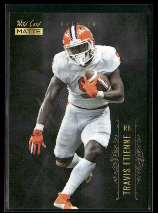 Travis Etienne 2021 Wild Card Matte White Black #MBC-10 Clemson Tigers