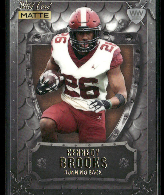 Kennedy Brooks 2022 Wild Card Matte Weekend Warriors Silver/White/Orange #WW-31