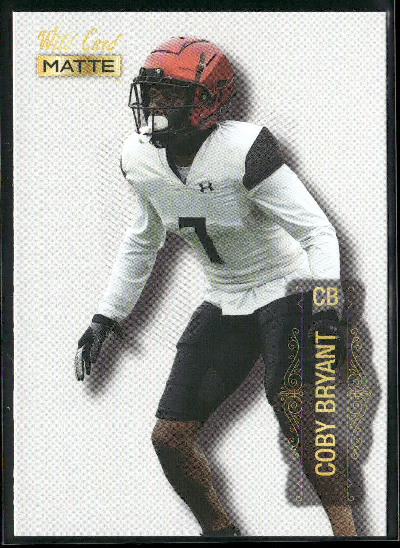 Coby Bryant 2022 Wild Card Matte White #MB-20 Cincinnati Bearcats