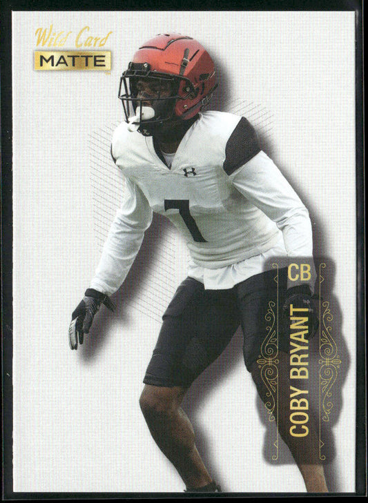 Coby Bryant 2022 Wild Card Matte White #MB-20 Cincinnati Bearcats