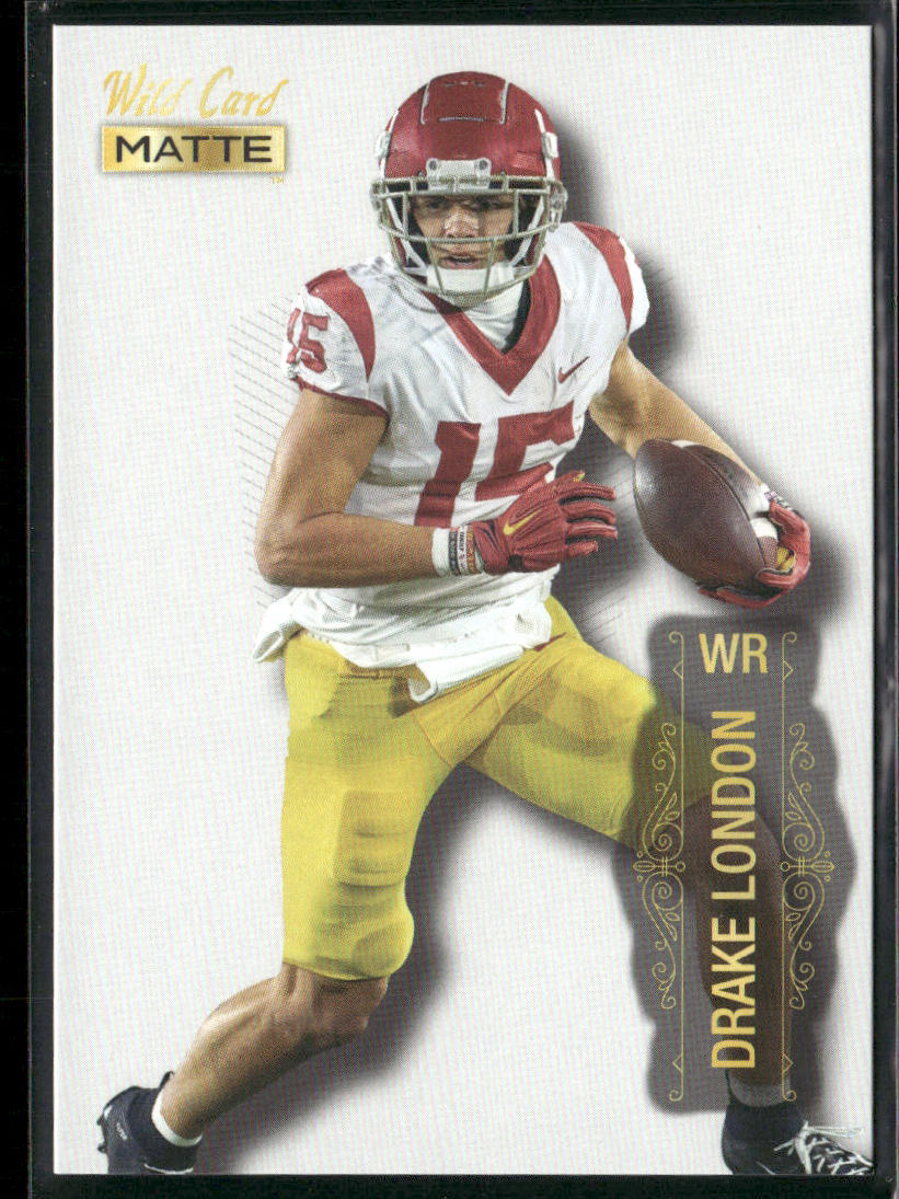 Drake London 2022 Wild Card Matte White #MB-41 USC Trojans