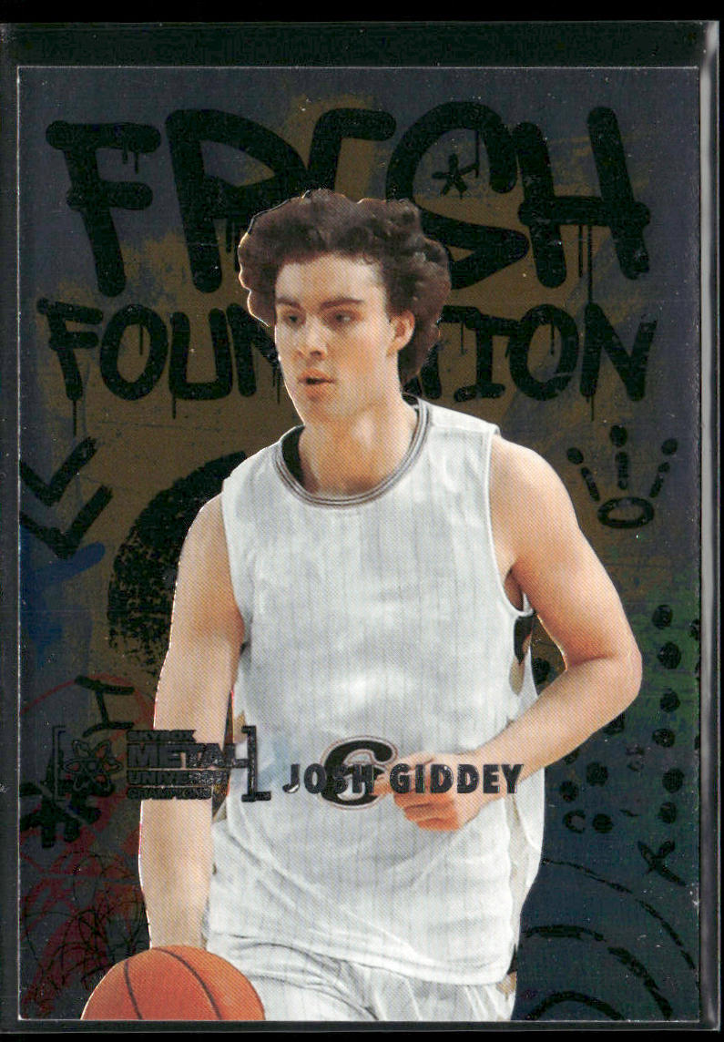 Josh Giddey 2021 SkyBox Metal Universe Champions Fresh Foundation #FF38 front